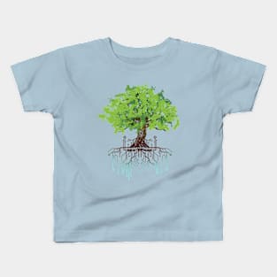 Gaia's Seed (emerald) Kids T-Shirt